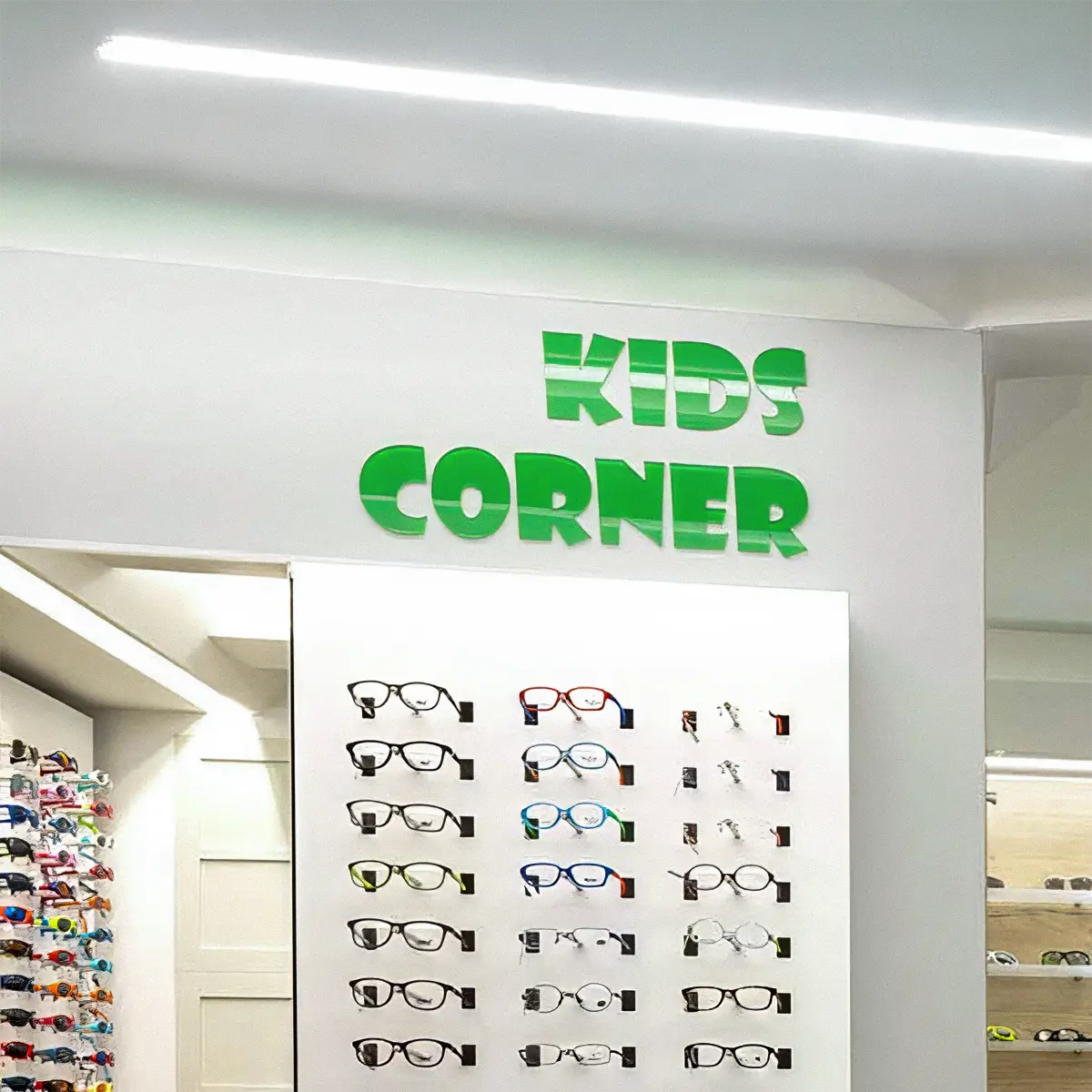 Kinderbrillen in der Kids Corner